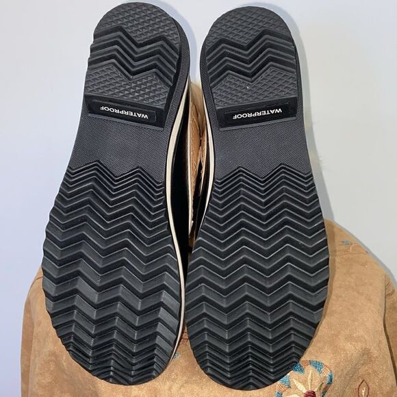 Sorel Boots Insulated Tan Shade Faux Fur Trim NWOB U.S. 6 - Picture 8 of 9